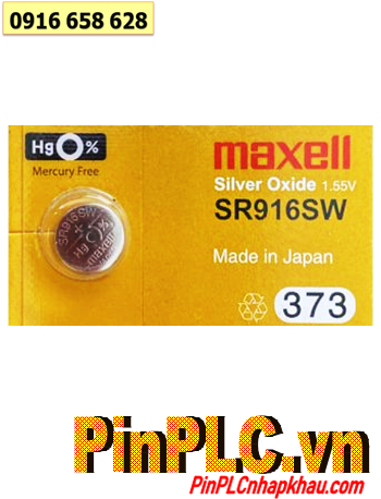 Maxell SR916SW; Pin Maxell SR916SW 373 silver oxide 1.55v _Made in Japan